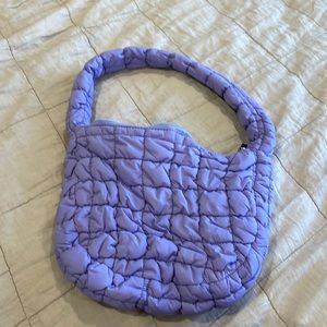 Purple Puffer Sling bag